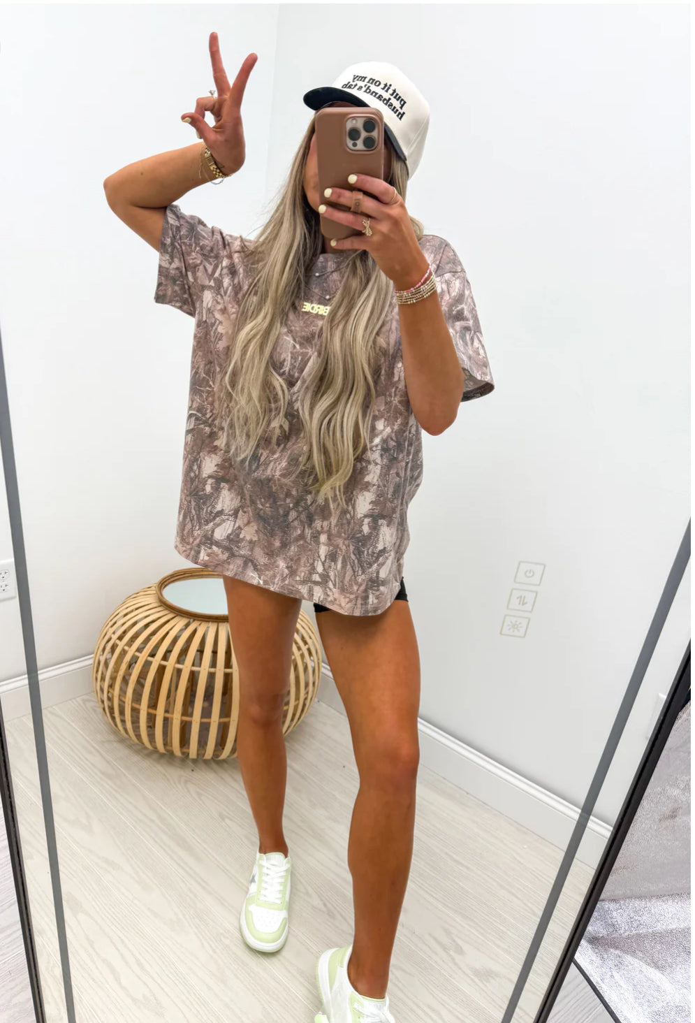 Camo oversized tee