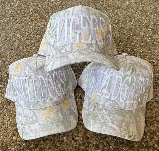 Camo custom hats